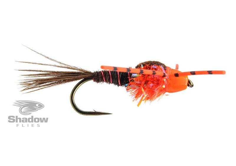 SF Brass Bead I-Bug Orange Rubberlegs