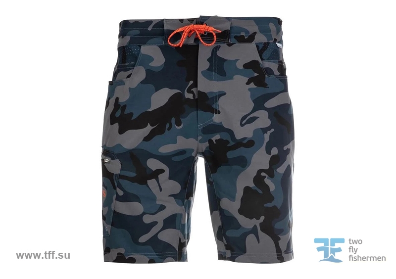 TFF Seamount Board Shorts Woodland Camo Storm 34W M