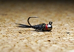 TFF SB Tungsten Head Pheasant Tail Jig Uncoated Black/Orange